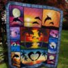 Moon Dark And Love Quilt Blanket  Quilt